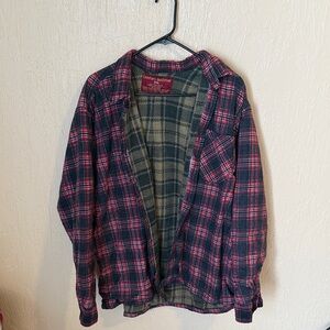 Men's Plaid Jacket - Red and Green